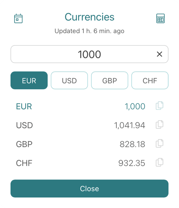 gallerist247 - Currencies