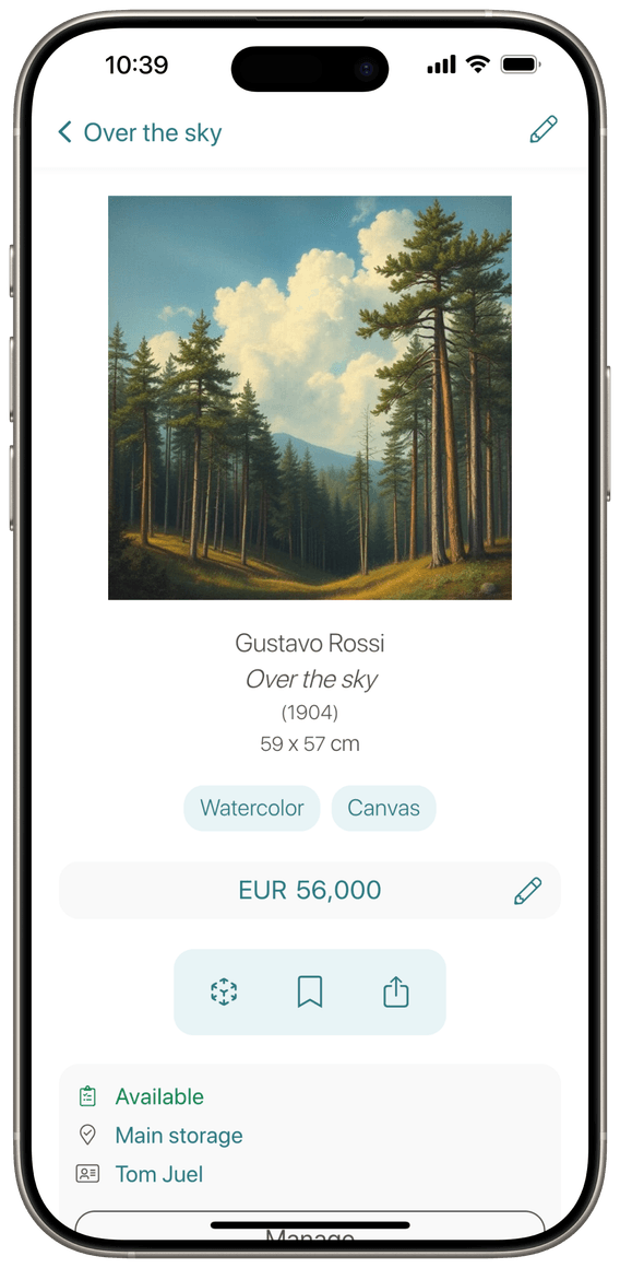 App gallerist247 - artwork