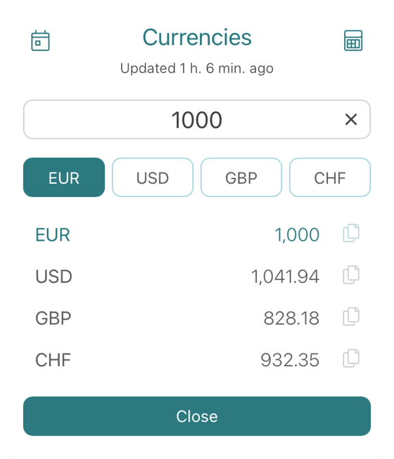 gallerist247 - currencies