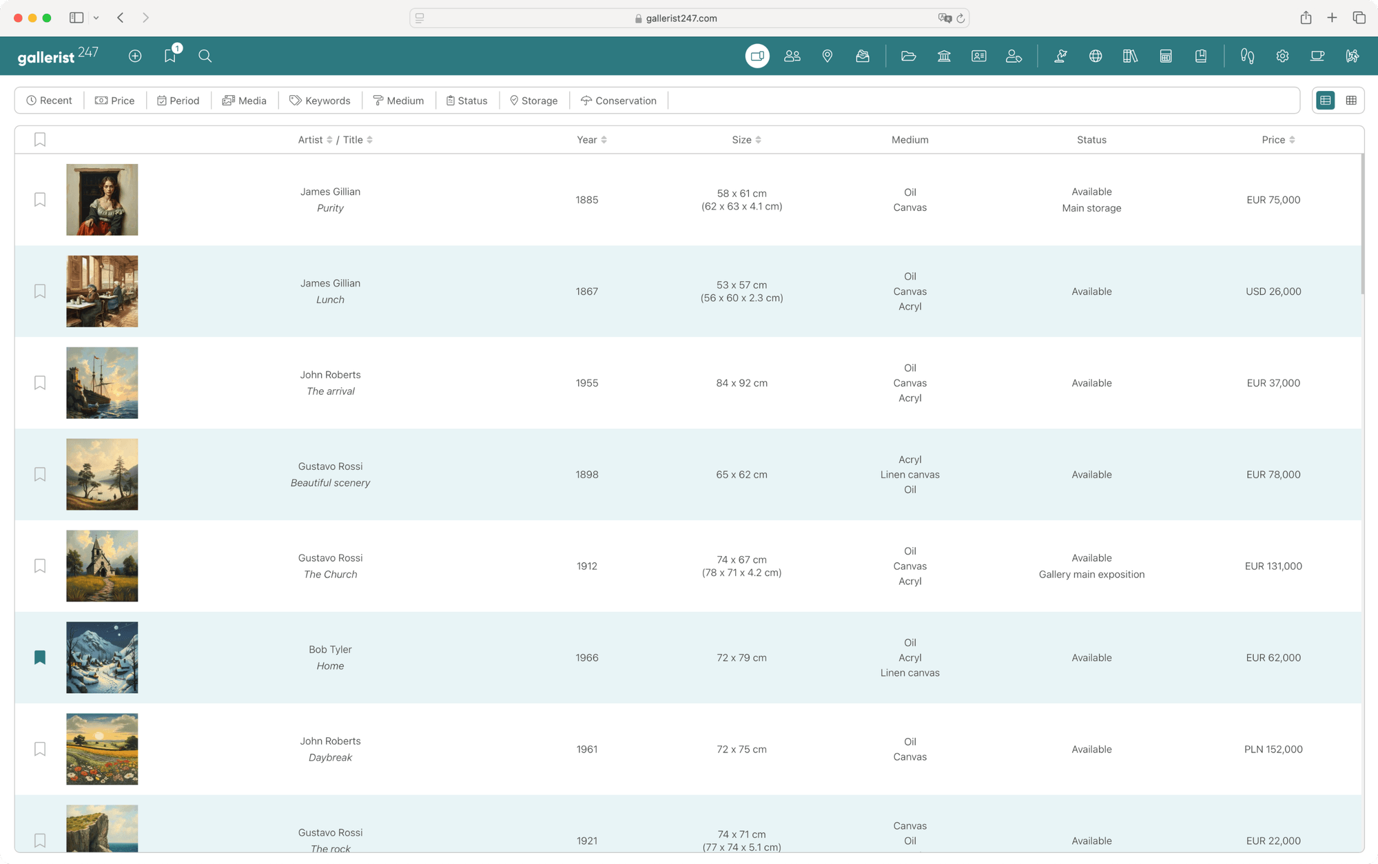 gallerist247 - artworks