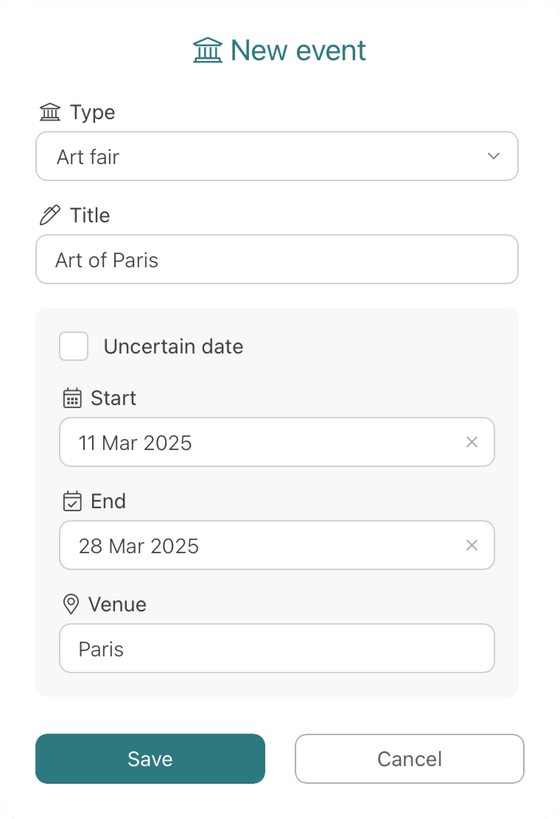 gallerist247 - new event