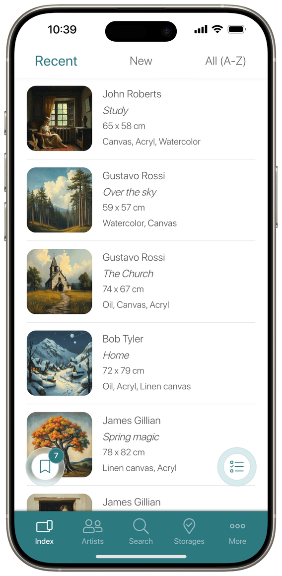 App gallerist247 - index